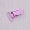 1 Dozen Pink 1 Inch Metal Suspender Clips Durable Plastic Grip Colorful Sewing Clips